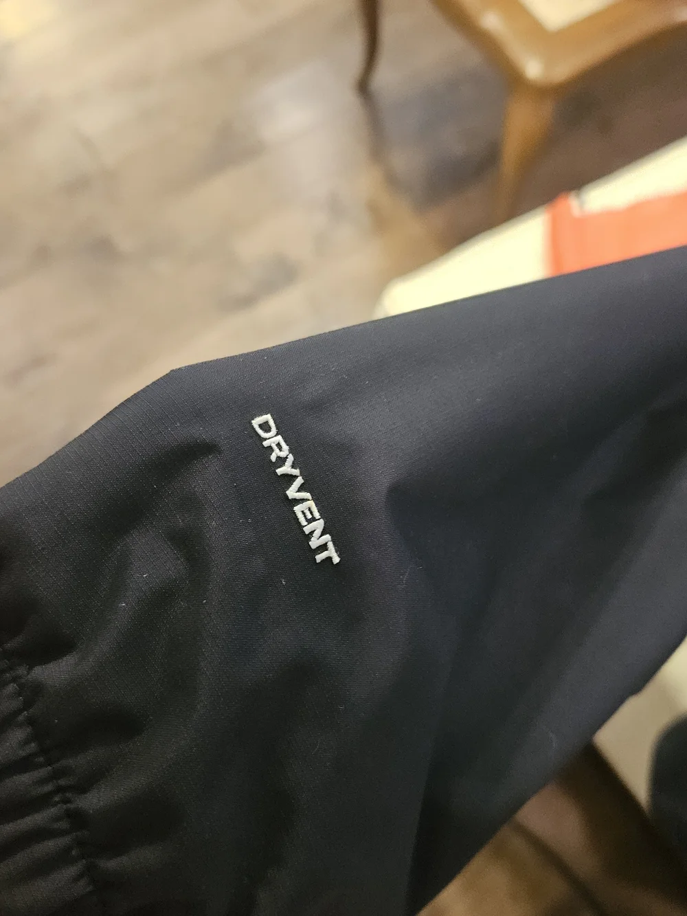 The North Face Men's Black Hooded Rain Jacket, Size XL
